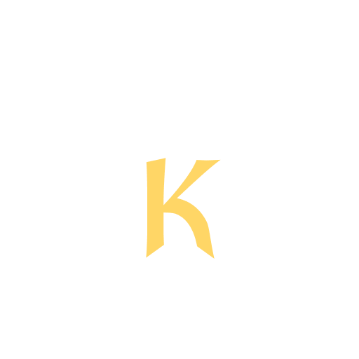 transparent K icon